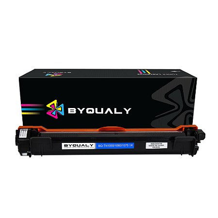 Toner Compatível com Brother TN1060 1060 Preto Byqualy | DCP1602 DCP1512 DCP1617NW HL1112 HL1202 HL1212W | 1k PÁGINAS