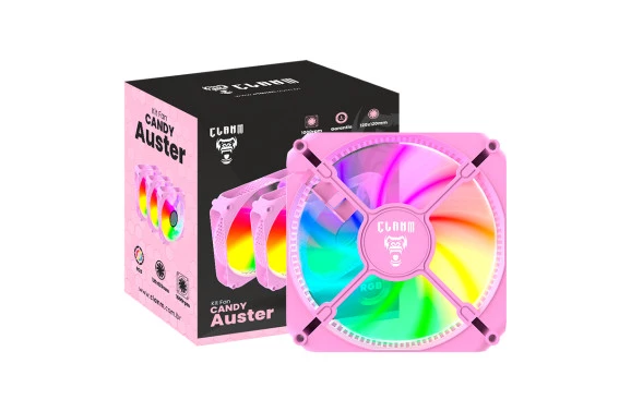 Kit Cooler Fan Candy  Auster | RGB 4 pin - Clanm