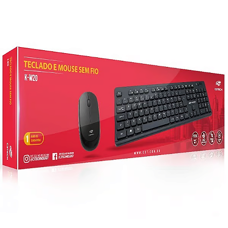 KIT MOUSE E TECLADO SEM FIO