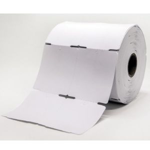 ETIQUETA TAG COUCHE CARTAO BRANCA - 50X70MM- S/ PICOTE 45M