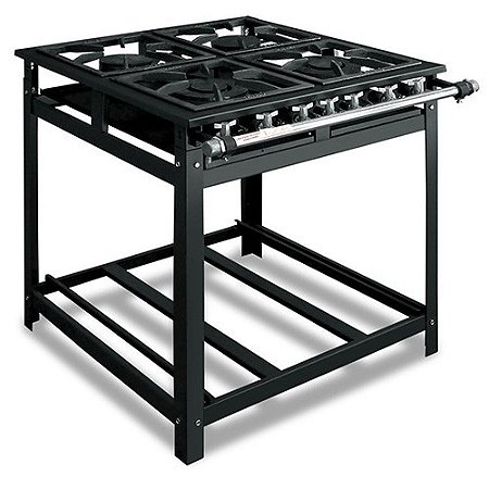 Fogão 4 Bocas Baixa Pressão Cristal Aço - (NOVO)