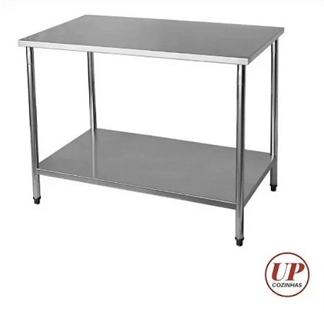 Mesa aço inox - 70x70x85 - (NOVO)