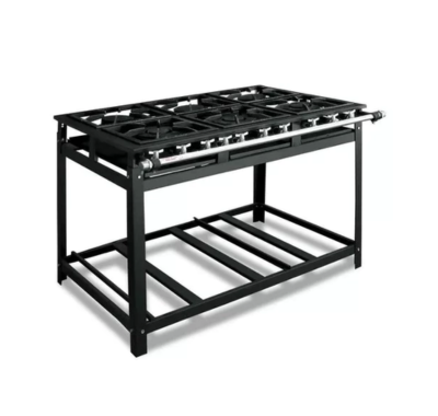Fogão 6 Bocas Baixa Pressão Cristal Aço - (NOVO)