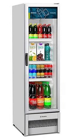 Refrigerador Vertical Porta de Vidro Branca 326 Litros 220V VB28RB Metalfrio - (NOVO)