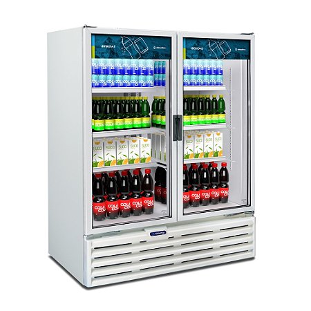 Refrigerador Expositora 2 Portas Vertical 1174 Litros 220V VB99RB Metalfrio - (NOVO)