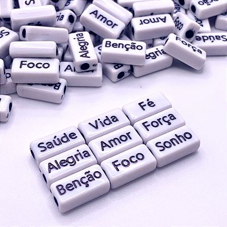 Miçanga Infantil Plaquinha 50g Pulseira - 100 Peças