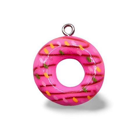 Pingentes de Donuts Divertidos Para Brinco, Colar - 10 Peças