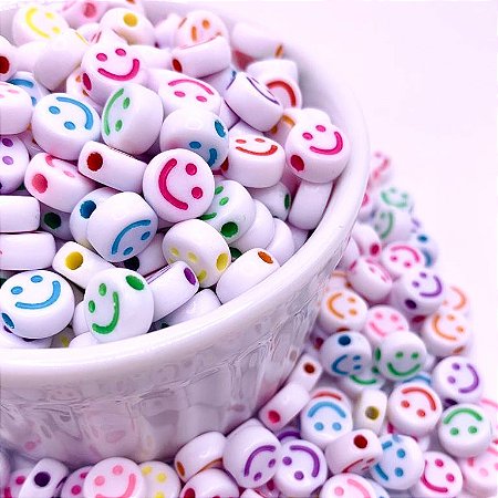 Miçanga Infantil Smile 10mm 50g - Aprx 170 Peças