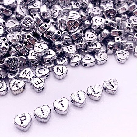 Miçanga Infantil Letra 7mm 100g Alfabeto - 740 Peças
