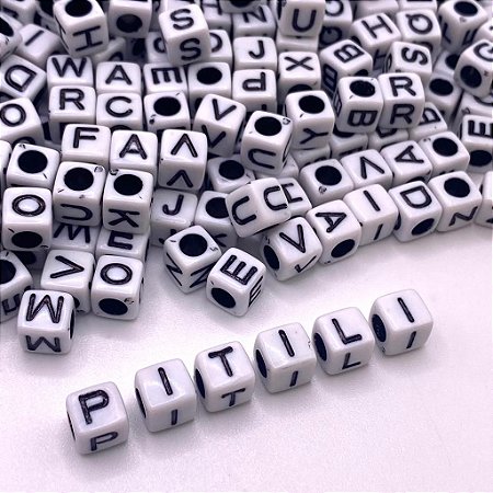Miçanga Infantil Letra 6mm 100g - Aprx 600 Peças