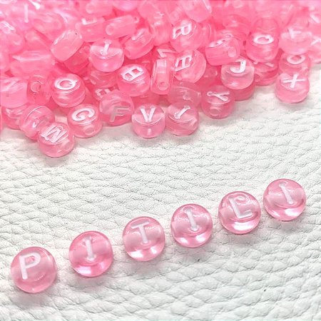 Miçanga Infantil Letra 6mm 100g Pulseira - Aprx 600 Peças