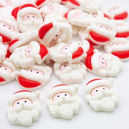 Apliques Decoração de Natal  Papai Noel 10pçs Laço Resina