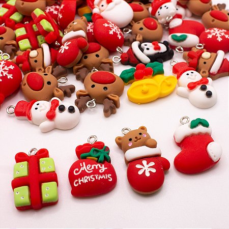 Pingente Decoração de Natal Diversos10pçs Natalino