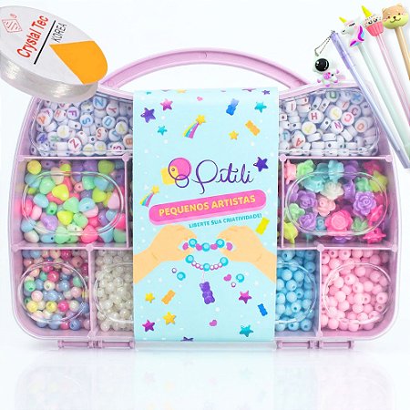 Kit de Miçangas Para Montas Pulseira 1800 Peças Presente