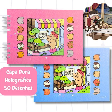Livro de Colorir Bobbie Goods 50 Folhas 180 Gramas Capa Dura