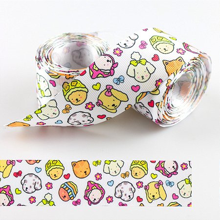 Fita de Gorgurão Bobbie Goods Estampada nº9 38mm 5 Metros