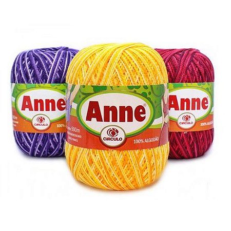 Linha Anne 500 Metros Circulo Cores Lisas
