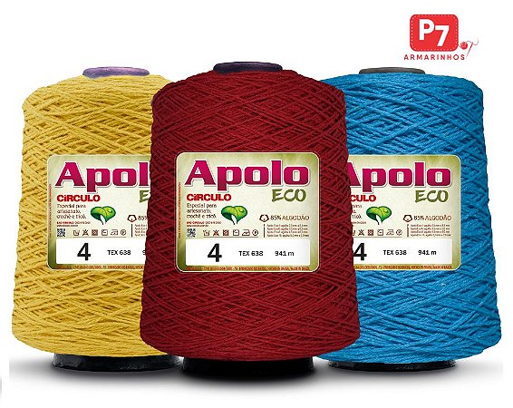 Barbante Apolo Eco 600g Círculo Fio 4
