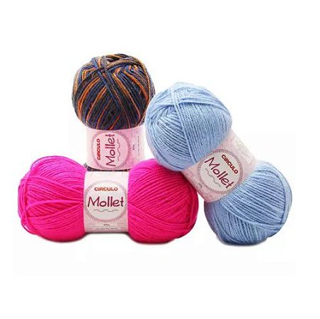 Lã Mollet Circulo 100g Mescladas