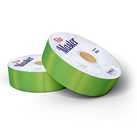 Fita Plástica Master Lisa Verde Limão - 32mmx100m