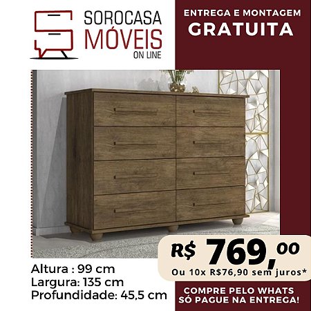 COMODA APOLLO J&A 8 GAVETAS