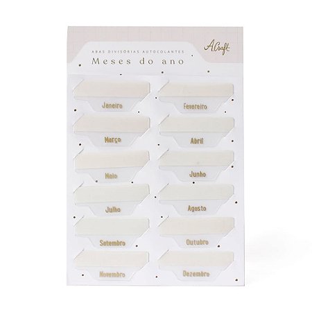 Abas Divisórias Colantes Planner Modular