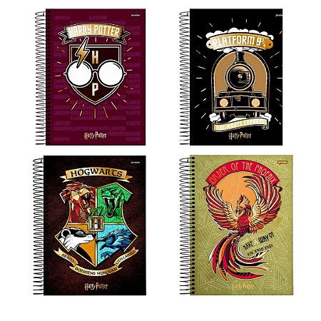 Caderno Colegial Harry Potter 160 Folhas