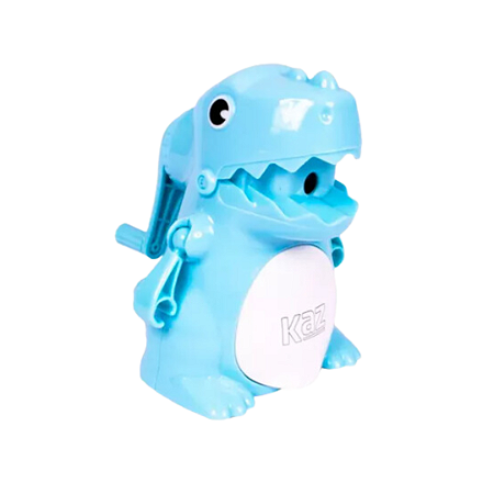 Apontador Manivela Dinossauro Azul