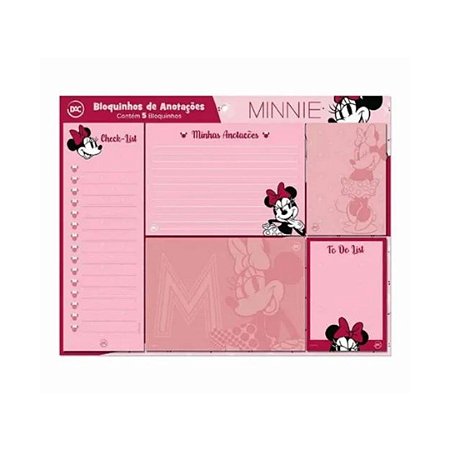 Kit Blocos de Anotações Minnie