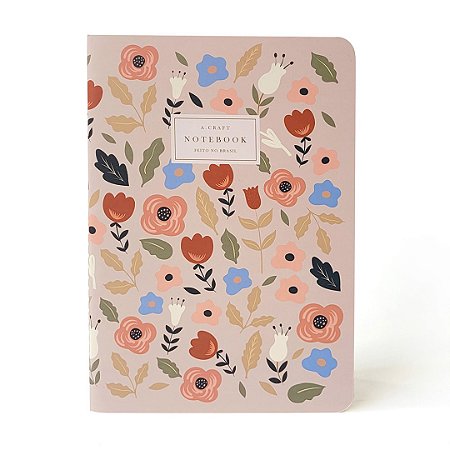 Caderno para Planner Floral Boho Sem Pauta