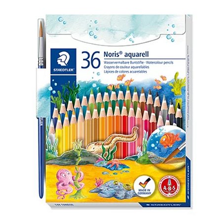 Lápis de Cor Staedtler Aquarelável Noris 36 cores