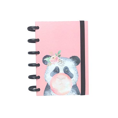 Caderno Disco Panda A6 sem pauta