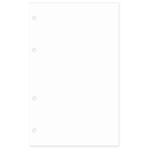 Refil Planner Organizador 125x200mm Em Branco