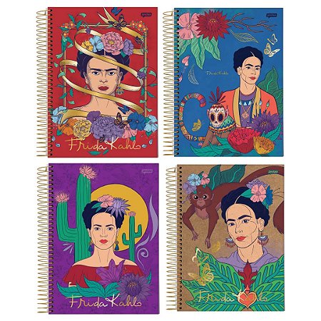 Caderno Espiral Frida Kahlo 80 Folhas