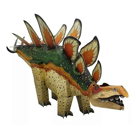 Livro Monte seu Dinossauro 3D - Estegossauro