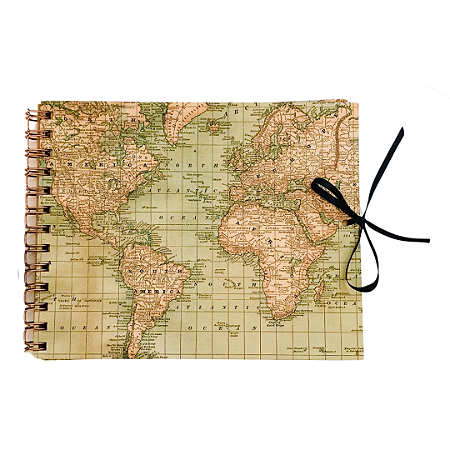 Album Mapa Mundi Vintage - 30 Folhas