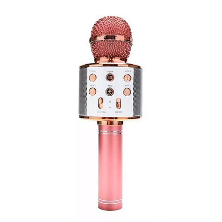 Microfone Karaoke Bluetooth - Rose