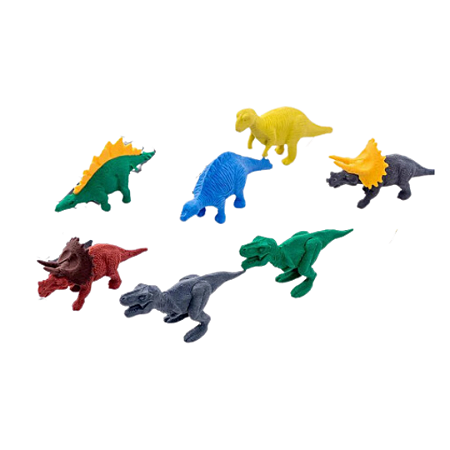 Kit Borrachas Dinossauros com 4 unidades