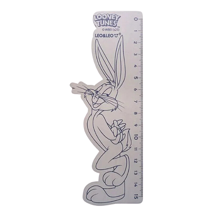 Régua de Madeira Looney Tunes 15cm