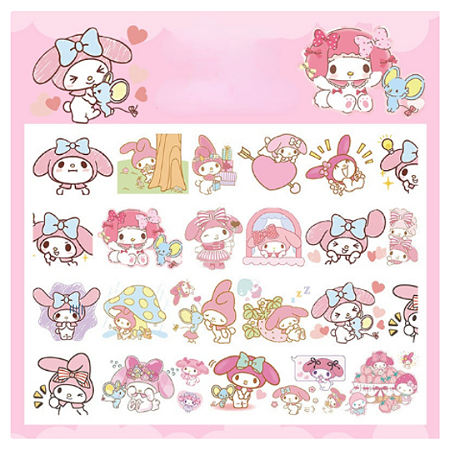 Cartela Adesiva Amigos da Hello Kitty - My Melody