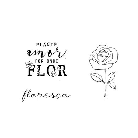 Carimbo M Floresça