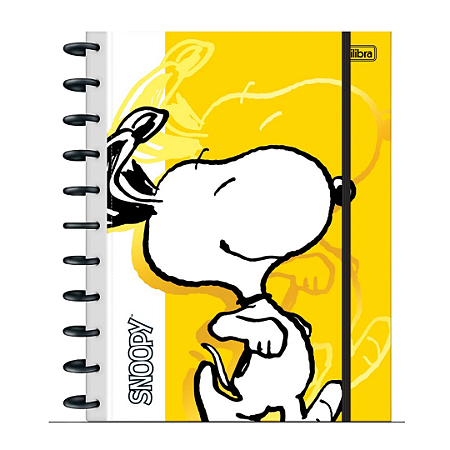 Caderno de Discos Universitário Snoopy - 160 Folhas Connect
