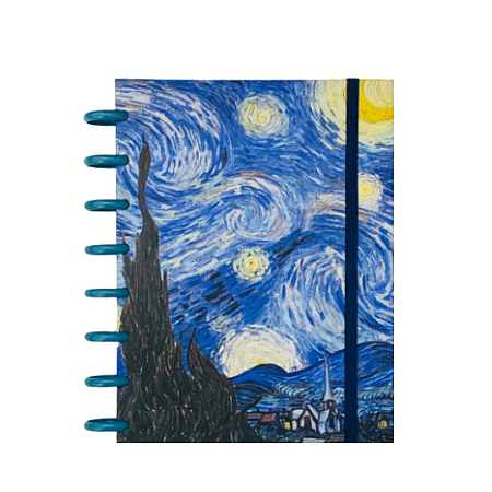 Planner de Disco A5 Noite Estrelada