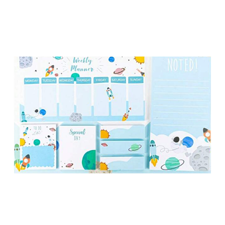 Kit 7 Blocos Planner Espaço