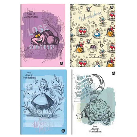 Caderno Capa Decorada Alice no País das Maravilhas