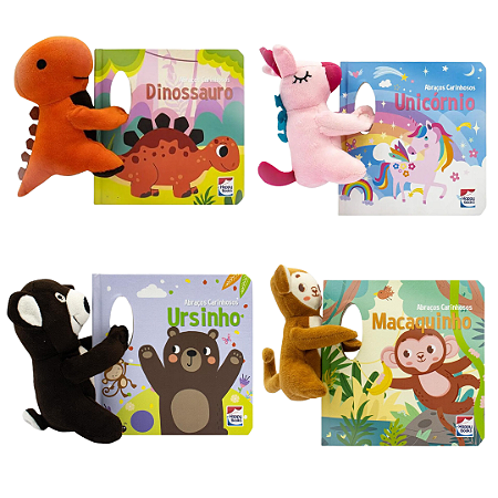 Livro e Pelúcia Abraços Carinhosos