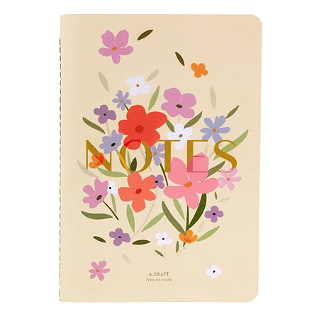 Bloco para Planner - Floral Notes