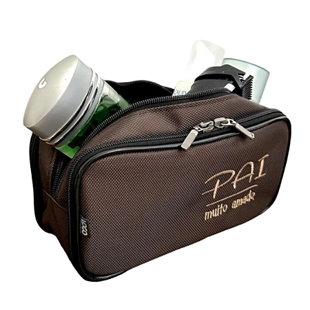 Necessaire Masculina 3 Divisórias Pai Muito Amado
