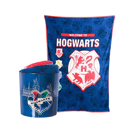 Kit Balde de Pipoca + Manta - Harry Potter
