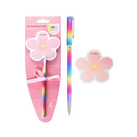 Kit Anotação Soft Rosa